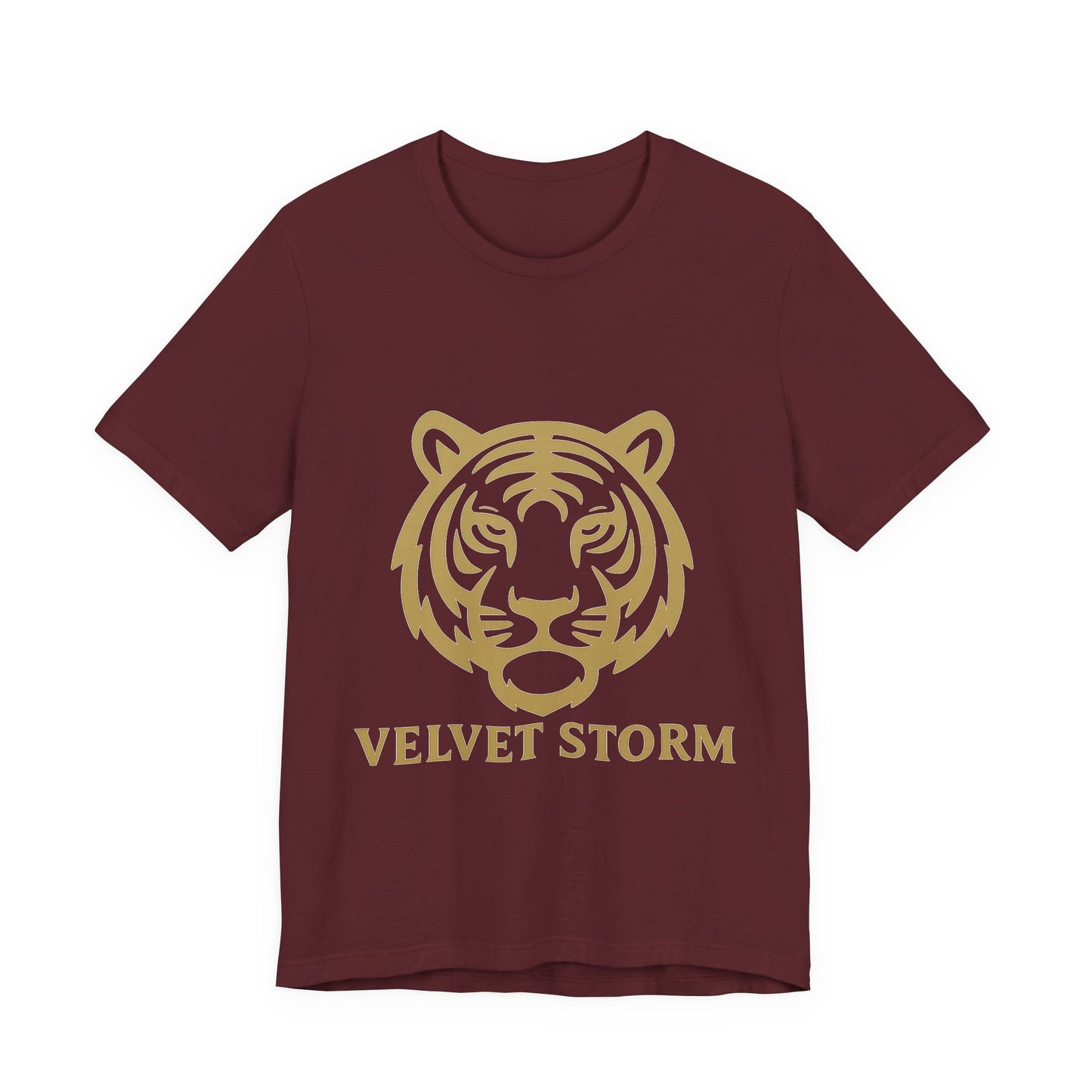 Stylish Tiger Print Tee, Unisex Jersey T-Shirt, Relaxed Fit Top, Gift for Wildlife Lovers, Casual Wear