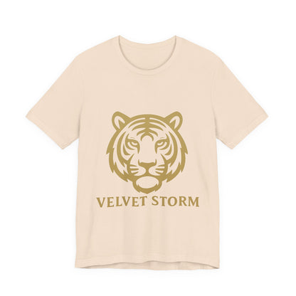 Stylish Tiger Print Tee, Unisex Jersey T-Shirt, Relaxed Fit Top, Gift for Wildlife Lovers, Casual Wear