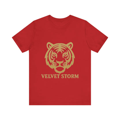 Stylish Tiger Print Tee, Unisex Jersey T-Shirt, Relaxed Fit Top, Gift for Wildlife Lovers, Casual Wear