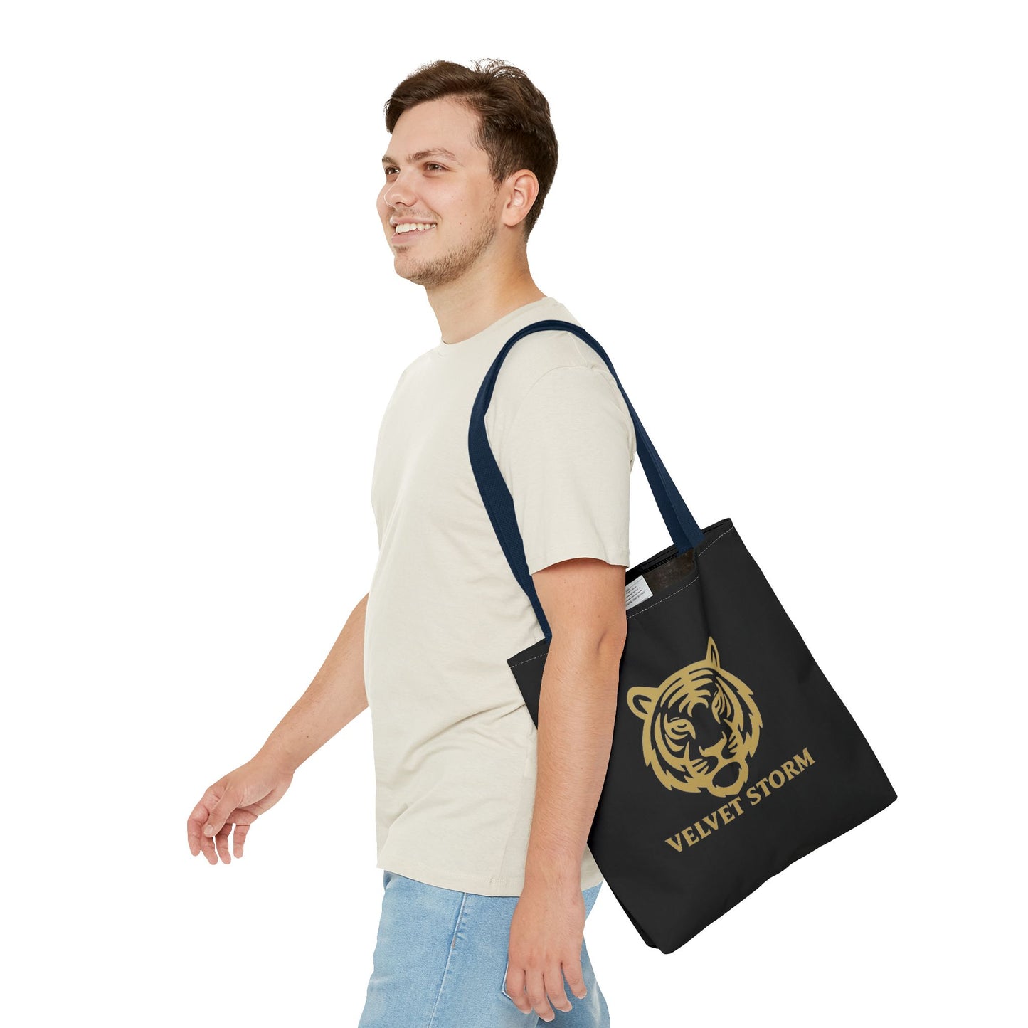 Bold Tiger Tote Bag | Velvet Storm Design, Reusable Shopping Bag, Fashion Accessories, Animal Lovers Gift, Wild Style Carryall