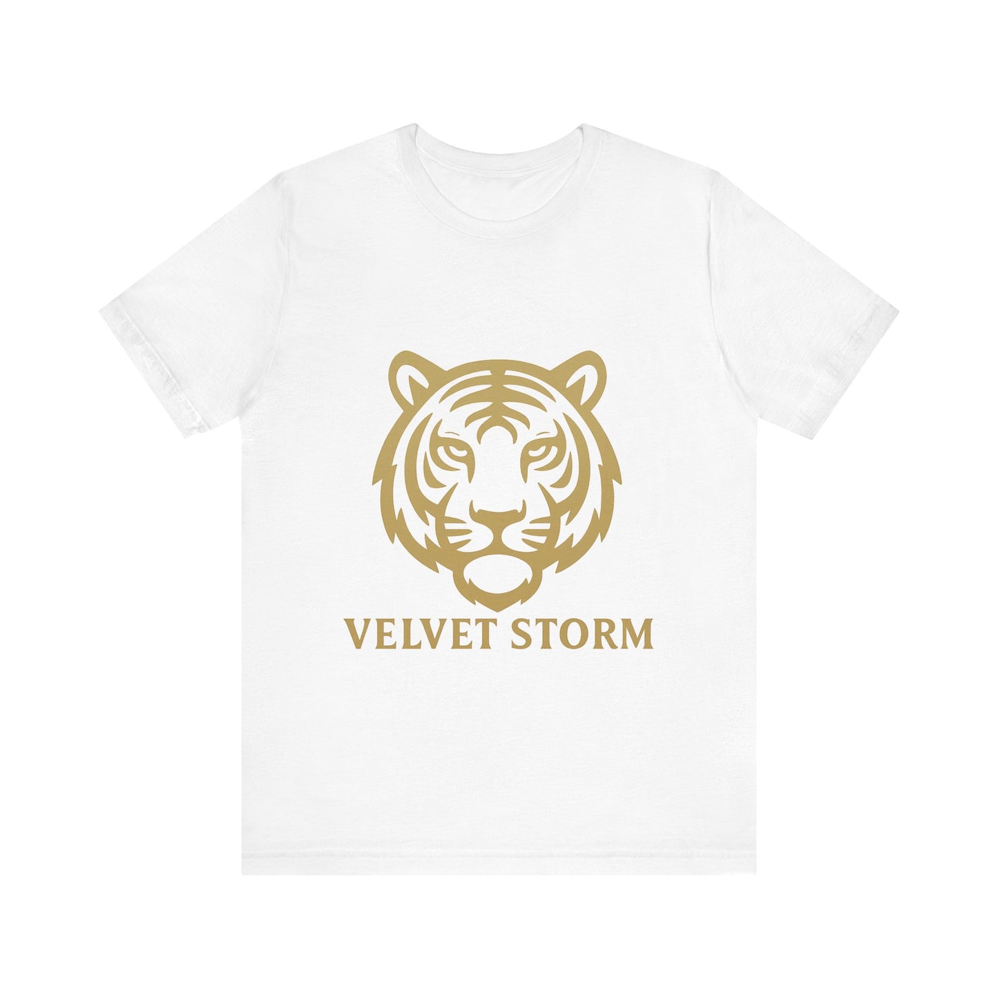 Stylish Tiger Print Tee, Unisex Jersey T-Shirt, Relaxed Fit Top, Gift for Wildlife Lovers, Casual Wear