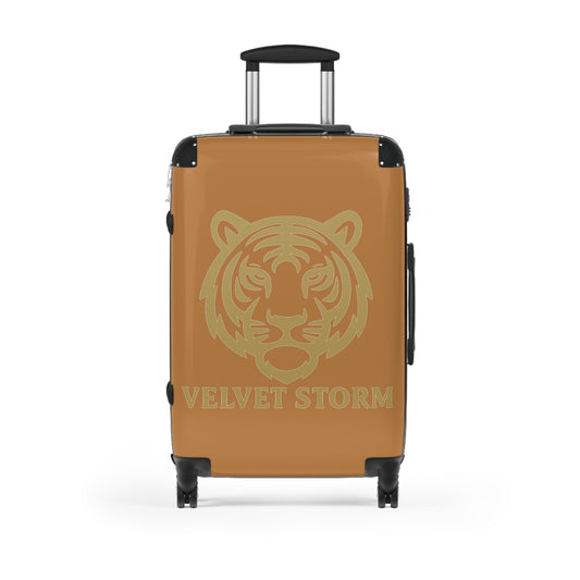 Travel Suitcase with Tiger Design, Stylish Luggage, Animal Print Travel Gear, Vacation Suitcase, Personalized Travel Bag