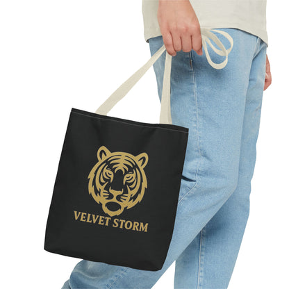 Bold Tiger Tote Bag | Velvet Storm Design, Reusable Shopping Bag, Fashion Accessories, Animal Lovers Gift, Wild Style Carryall