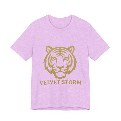 Stylish Tiger Print Tee, Unisex Jersey T-Shirt, Relaxed Fit Top, Gift for Wildlife Lovers, Casual Wear