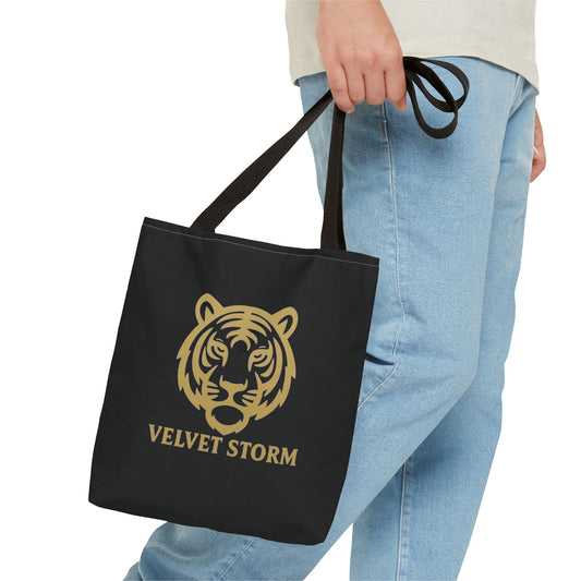 Bold Tiger Tote Bag | Velvet Storm Design, Reusable Shopping Bag, Fashion Accessories, Animal Lovers Gift, Wild Style Carryall