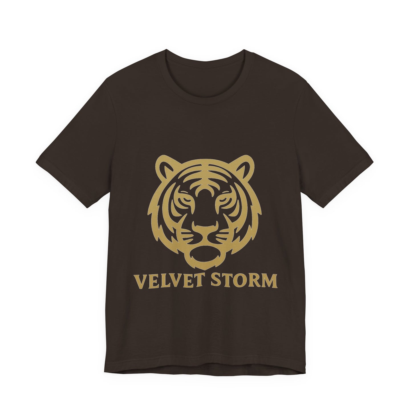 Stylish Tiger Print Tee, Unisex Jersey T-Shirt, Relaxed Fit Top, Gift for Wildlife Lovers, Casual Wear