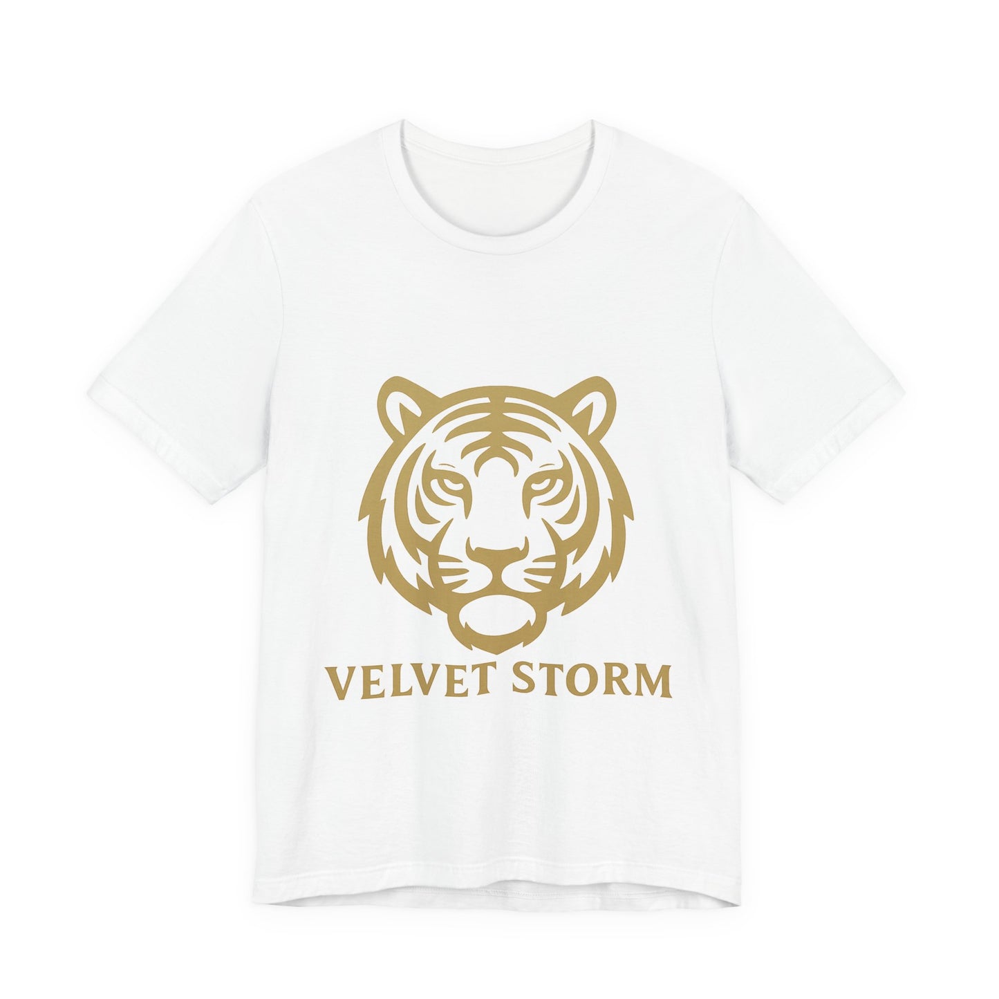 Stylish Tiger Print Tee, Unisex Jersey T-Shirt, Relaxed Fit Top, Gift for Wildlife Lovers, Casual Wear