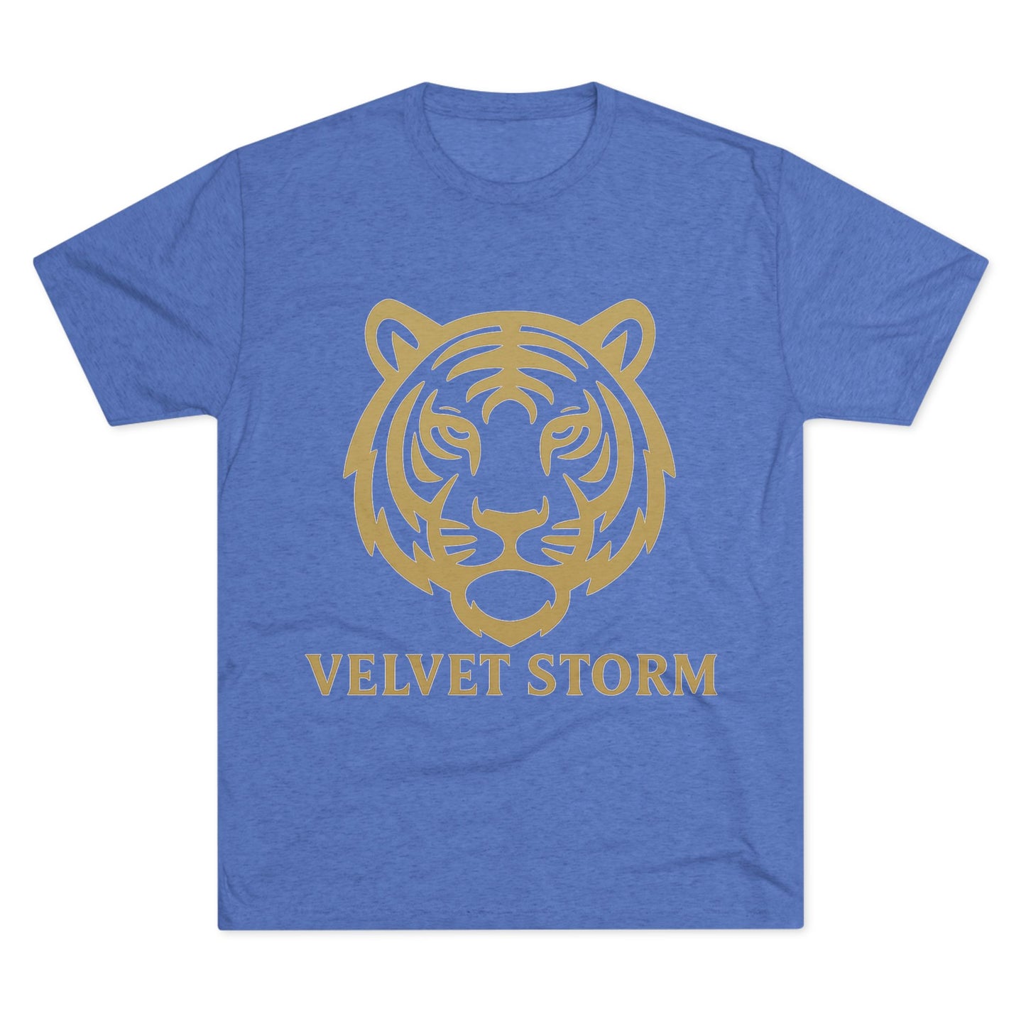 Stylish Tiger Graphic Tee, Unisex Tri-Blend Crew T-Shirt, Animal Lover Gift, Casual Wear, Trendy Apparel, Velvet Storm