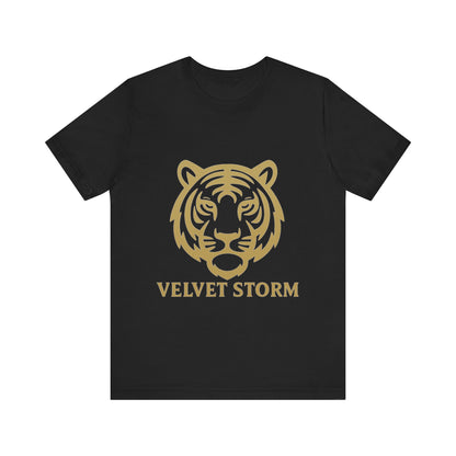 Stylish Tiger Print Tee, Unisex Jersey T-Shirt, Relaxed Fit Top, Gift for Wildlife Lovers, Casual Wear