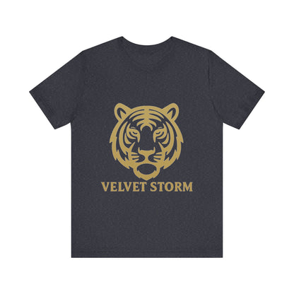 Stylish Tiger Print Tee, Unisex Jersey T-Shirt, Relaxed Fit Top, Gift for Wildlife Lovers, Casual Wear