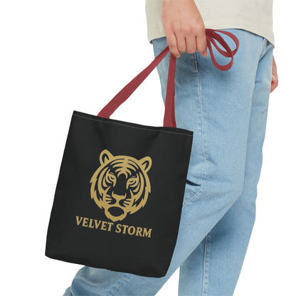 Bold Tiger Tote Bag | Velvet Storm Design, Reusable Shopping Bag, Fashion Accessories, Animal Lovers Gift, Wild Style Carryall