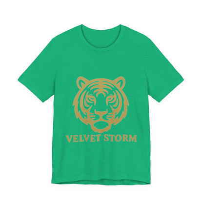 Stylish Tiger Print Tee, Unisex Jersey T-Shirt, Relaxed Fit Top, Gift for Wildlife Lovers, Casual Wear