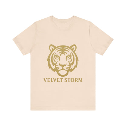 Stylish Tiger Print Tee, Unisex Jersey T-Shirt, Relaxed Fit Top, Gift for Wildlife Lovers, Casual Wear