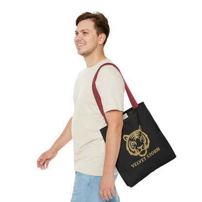 Bold Tiger Tote Bag | Velvet Storm Design, Reusable Shopping Bag, Fashion Accessories, Animal Lovers Gift, Wild Style Carryall