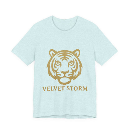 Stylish Tiger Print Tee, Unisex Jersey T-Shirt, Relaxed Fit Top, Gift for Wildlife Lovers, Casual Wear