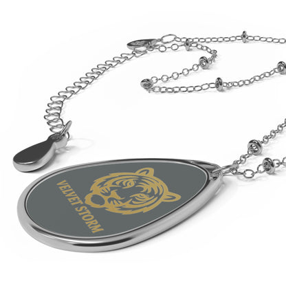 Elegant Oval Necklace with Velvet Storm Tiger Design - Perfect Gift for Animal Lovers, Trendy Jewelry, Unique Necklaces, Statement [...]